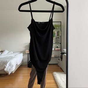 Zara tank top bodysuit black